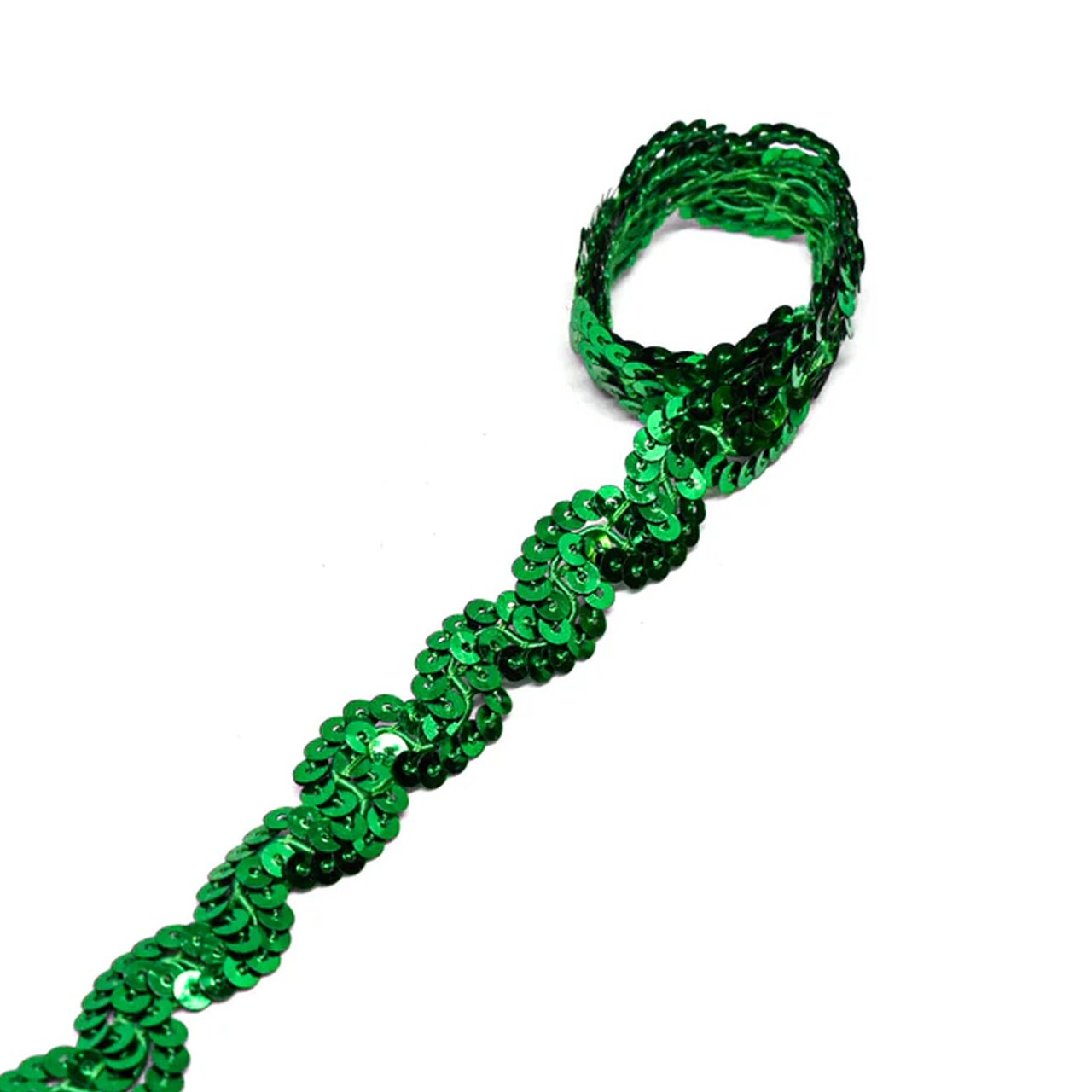 1 Yard Wavy Sequins Trim 0.50 Inch for Sewing and Craft Projects